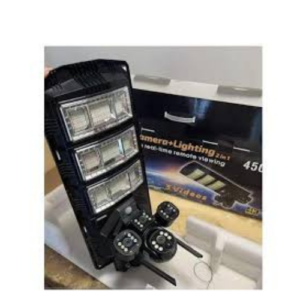 Triple Lens Solar Camera With floodlight450 watts 4g